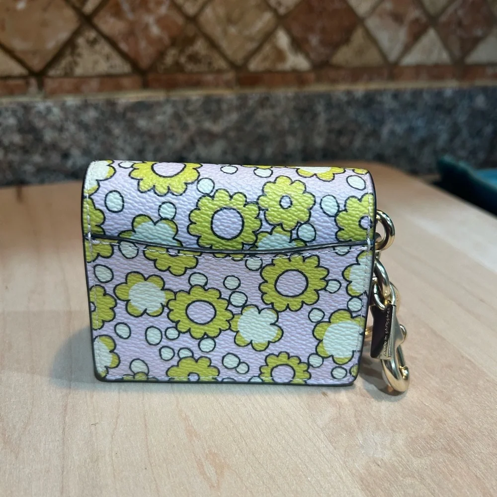 Coach mini Klare bag charm in blocked floral print - Picture 2 of 4